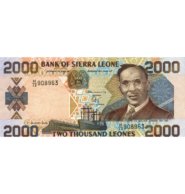Sierra leone 2000 leones 2006 Pick 26c